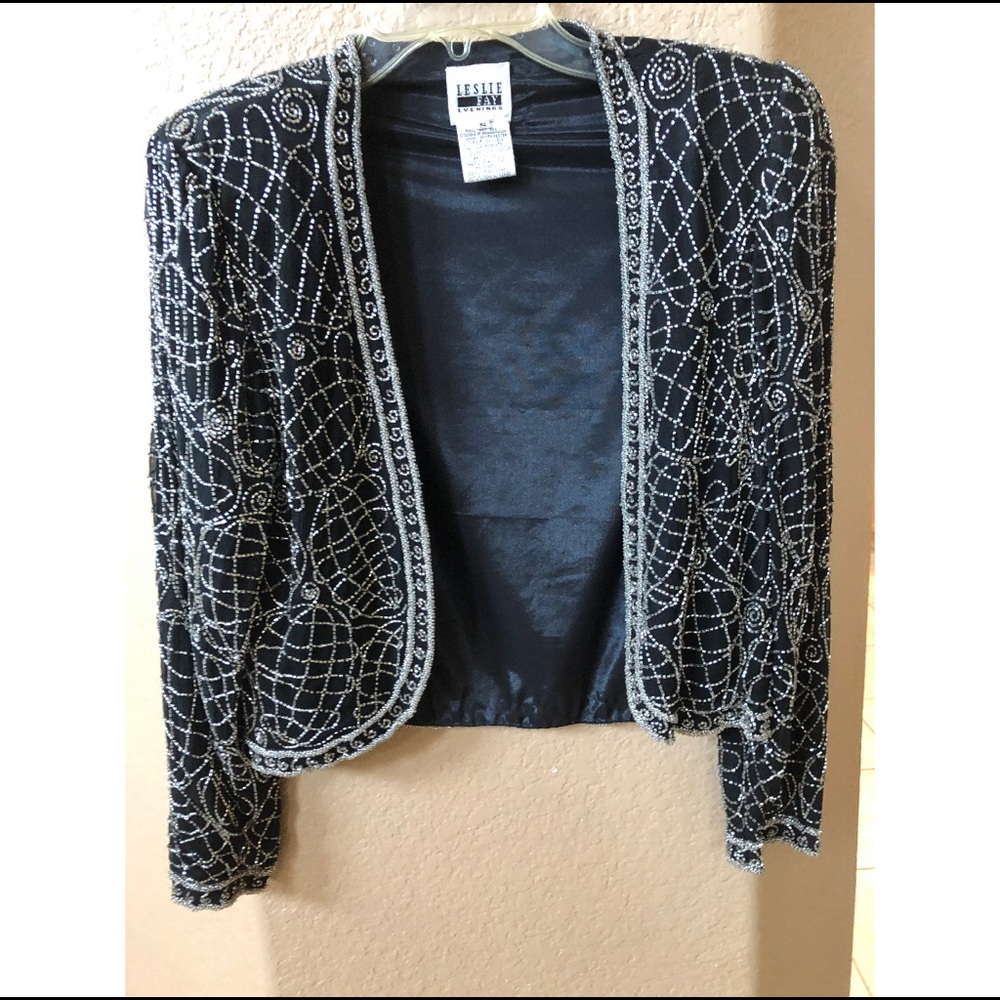 Blazer jacket with gems